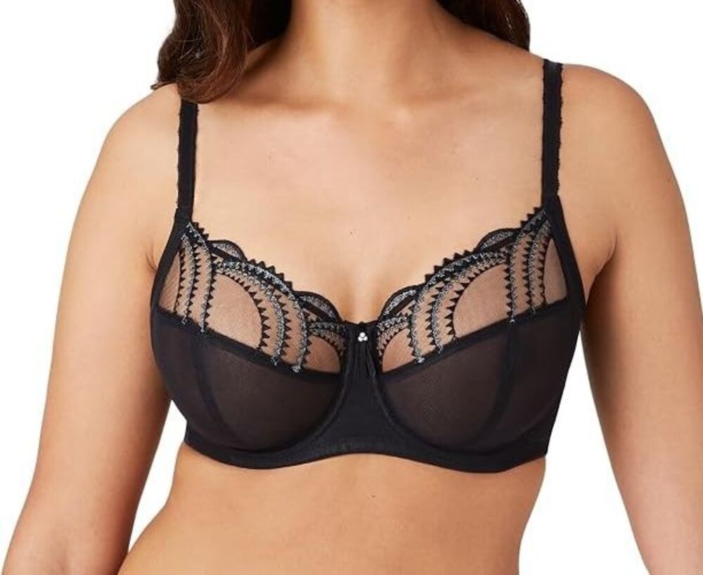 Wacoal Evocative Edge Underwire Bra 38DDD Black 855304